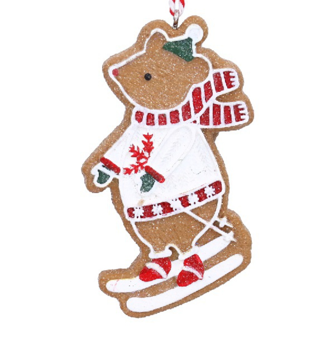 Resin Cookie Skiing Mouse, Alfie 7cm *ETA Nov image 0